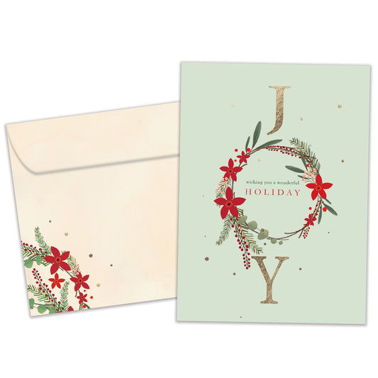 Joy Wreath Holiday Card