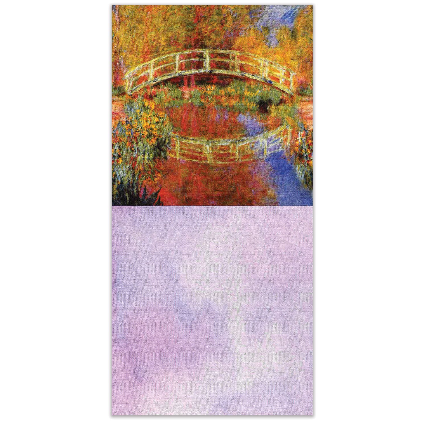 Monet The Japanese Bridge Thumb-Tack Canvas Card