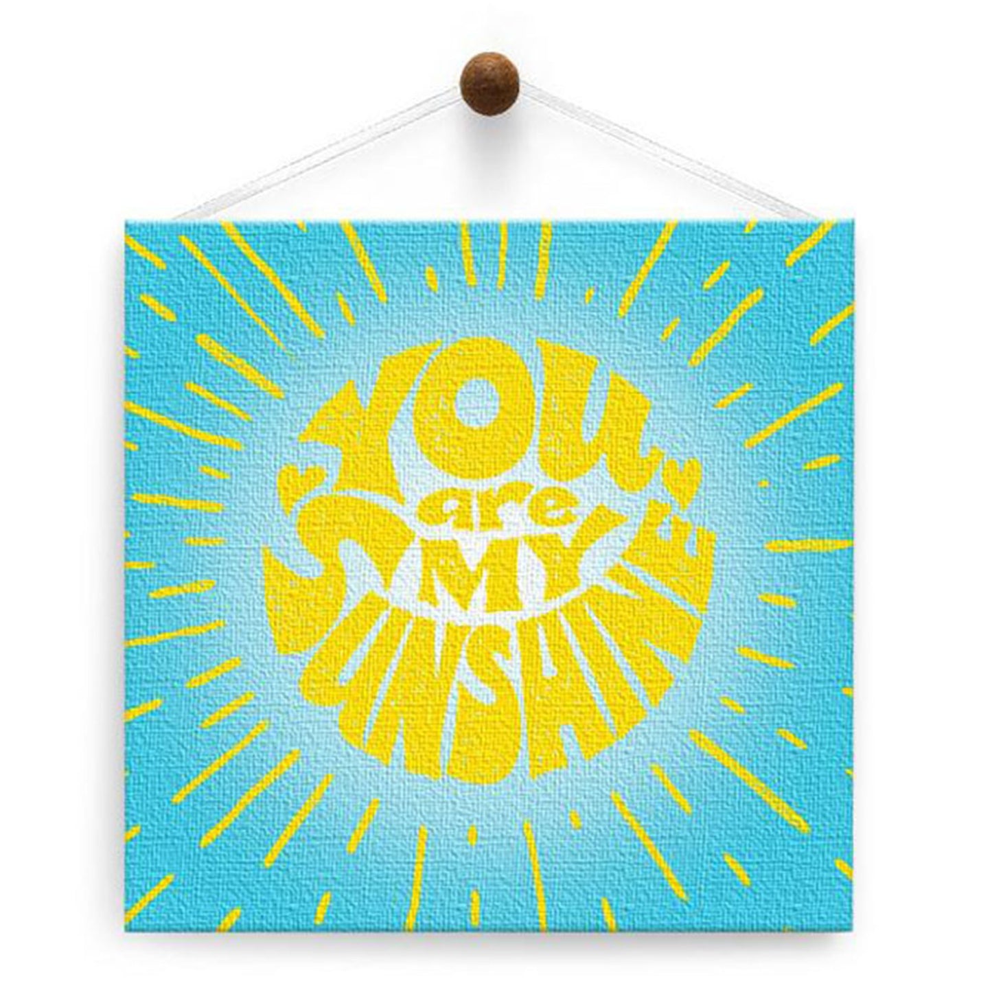 My Sunshine Thumb-Tack Canvas Card