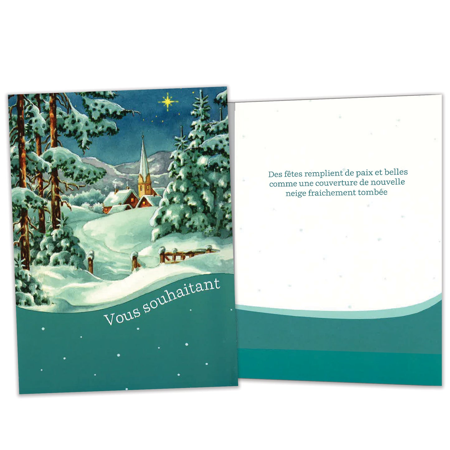 Carte Noël Merveilles D'Hiver