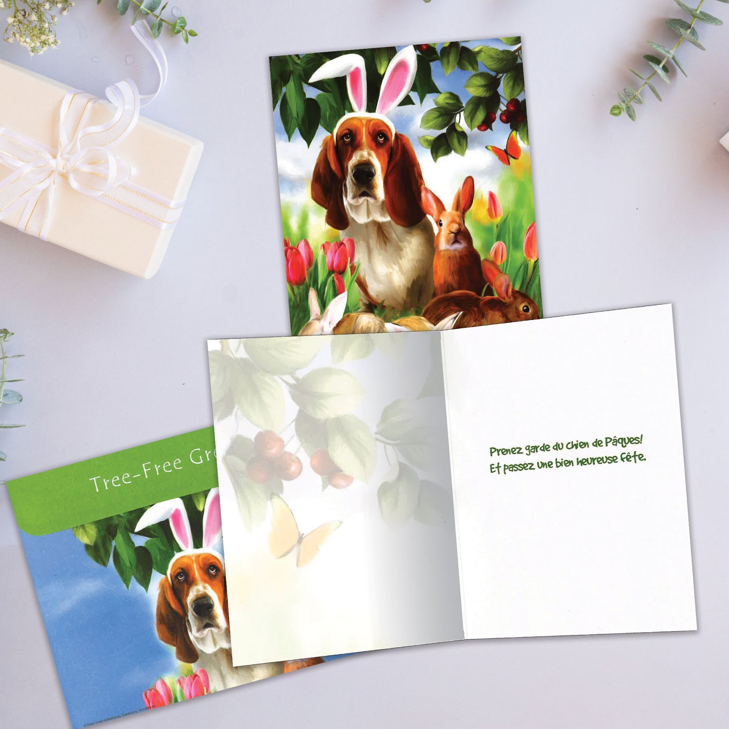Carte Pâques Lapin Wanna Be