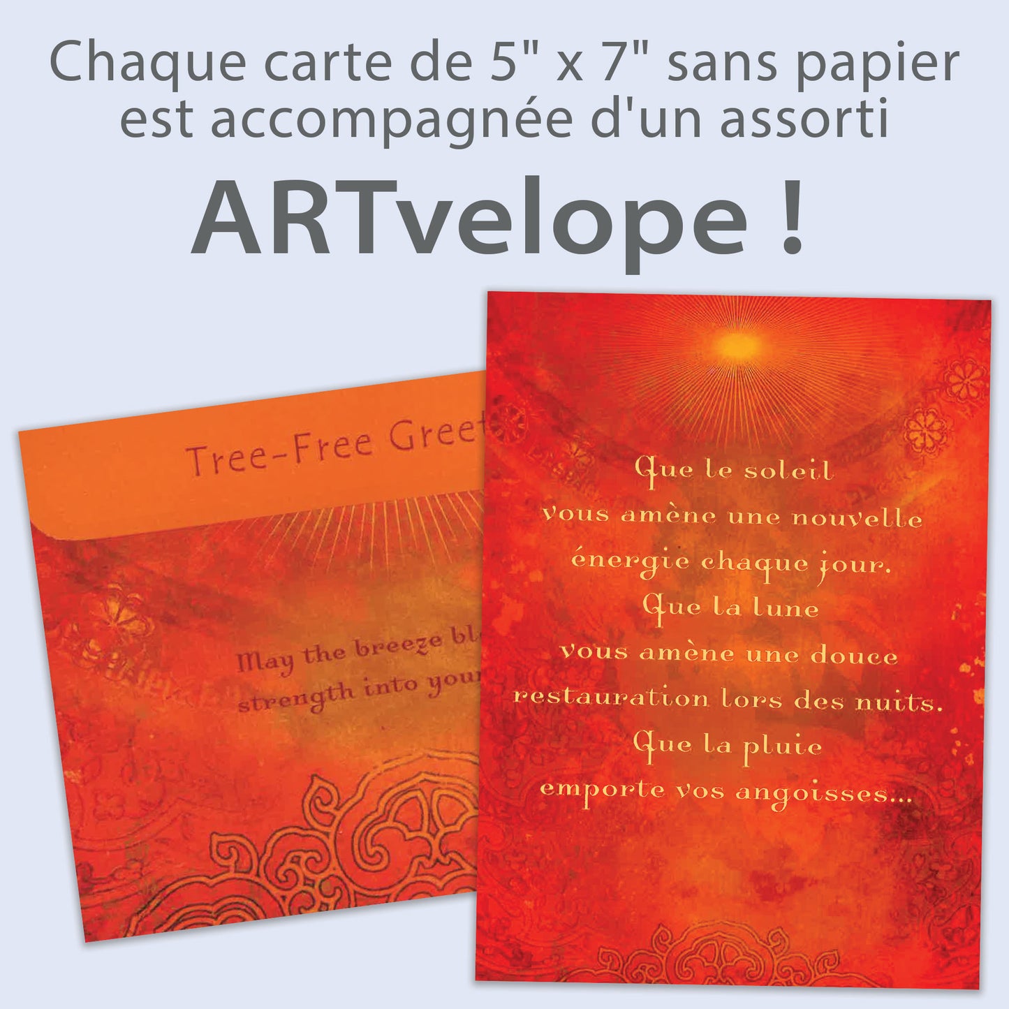 Carte Penser à vous Que le Soleil