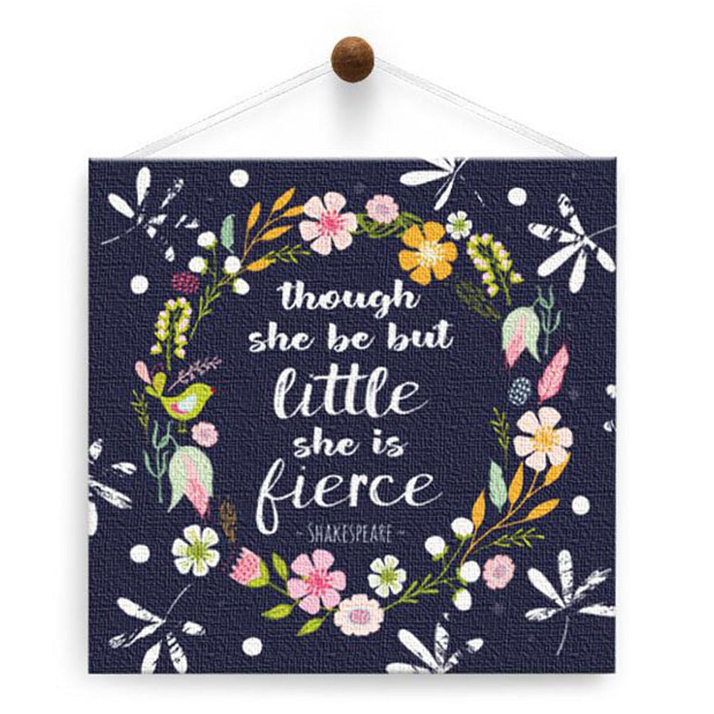 She Is Fierce Thumb-Tack Canvas Card