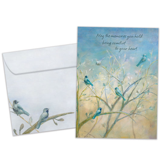 Comforting Birds Sympathy Card