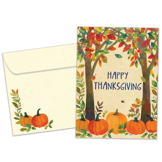 Autumn Blessings Thanksgiving Card