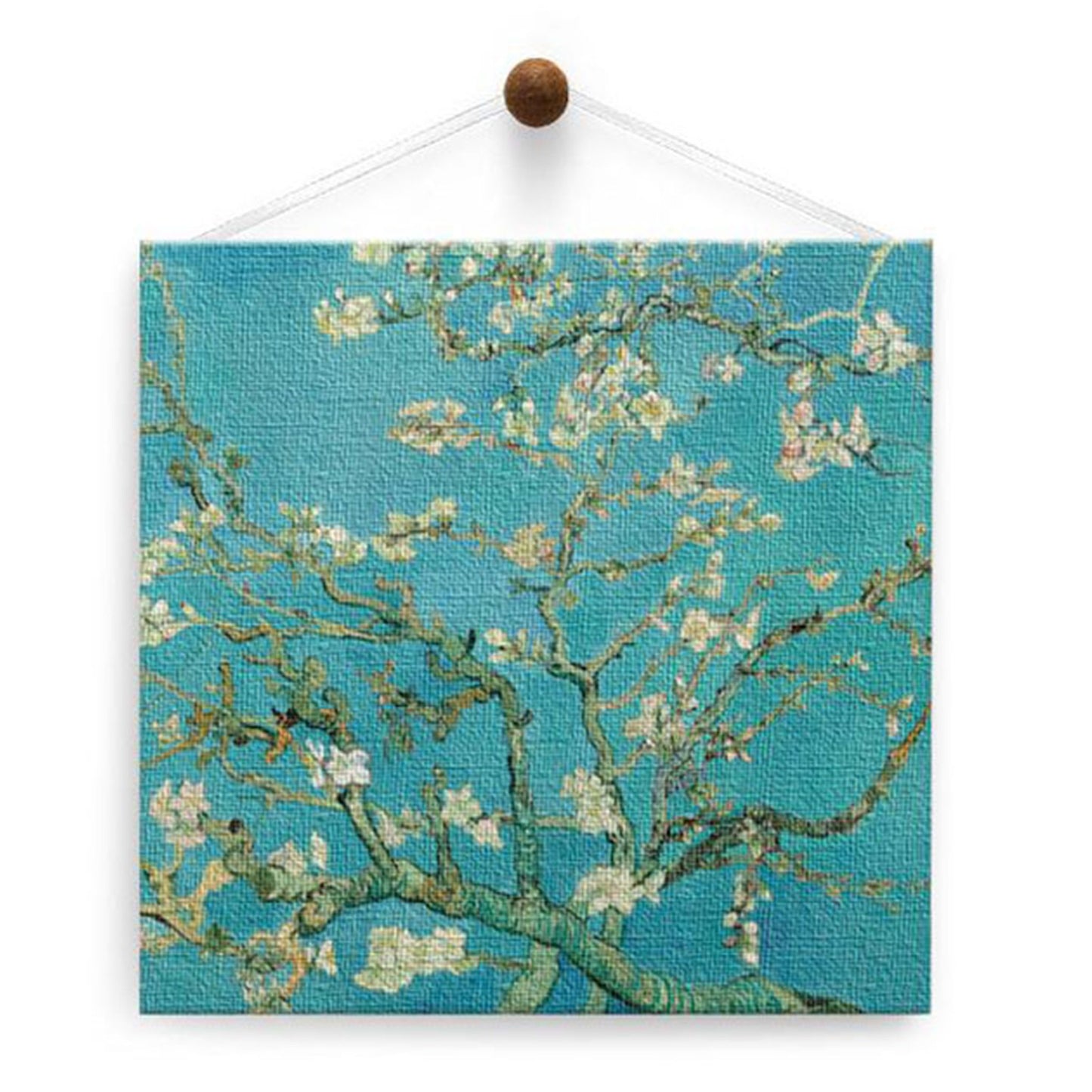 Van Gogh Almond Blossoms Thumb-Tack Canvas Card