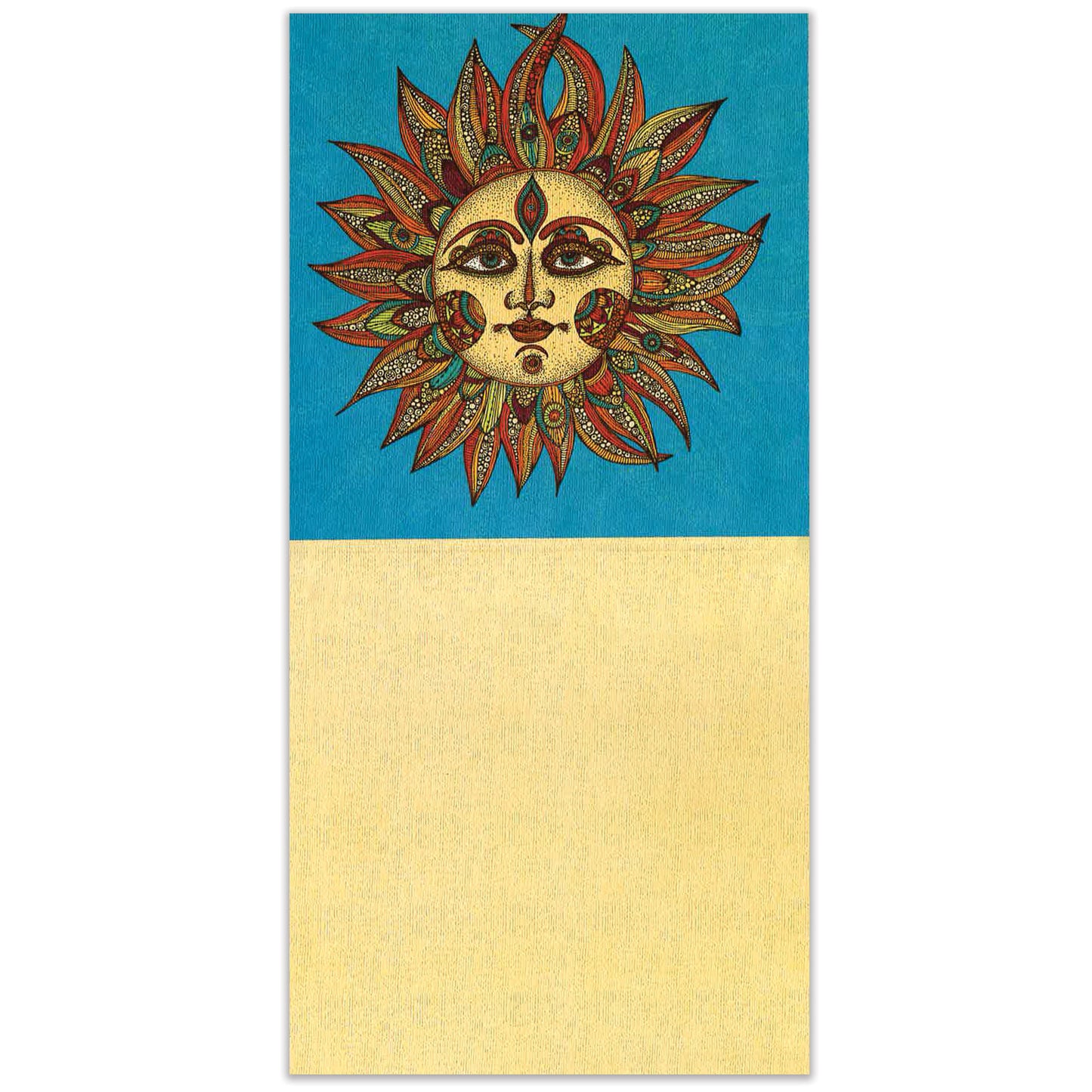 Vibrant Sun Thumb-Tack Canvas Card