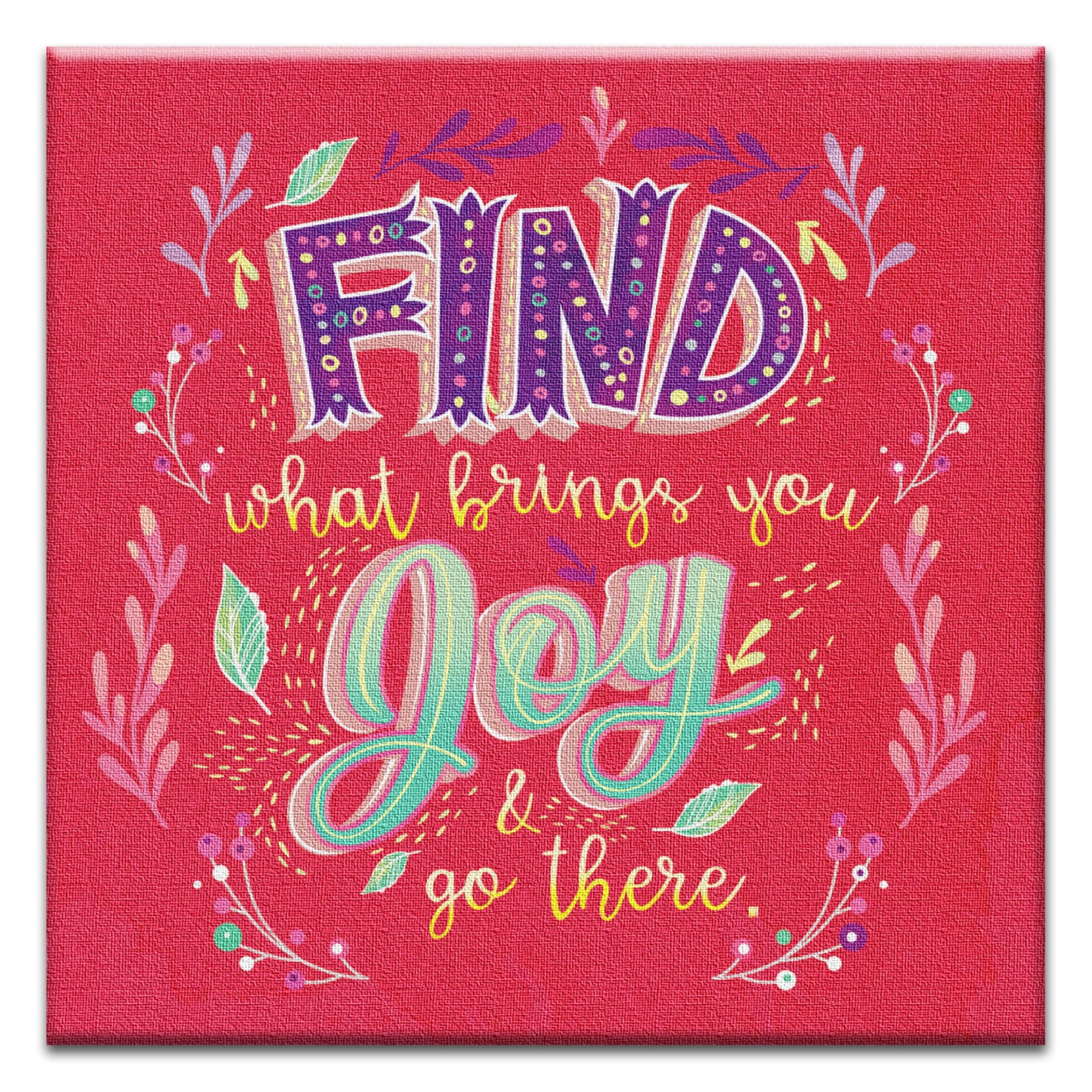 What Brings You Joy Thumb-Tack Canvas Card