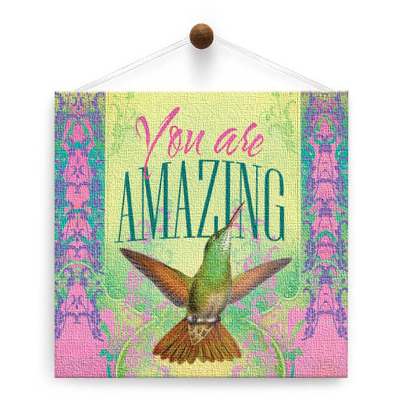 You Are Amazing Thumb-Tack Canvas Card