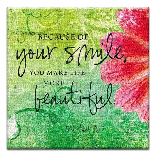 Your Smile Thumb-Tack Canvas Card