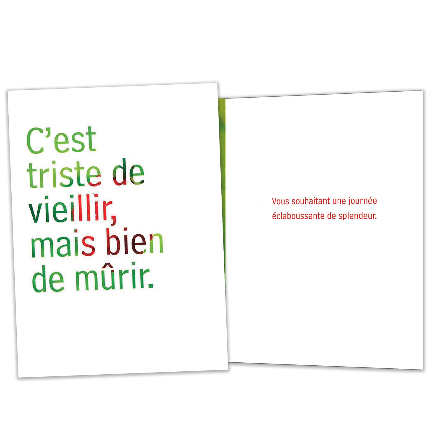 Carte bonne fête Mûrir