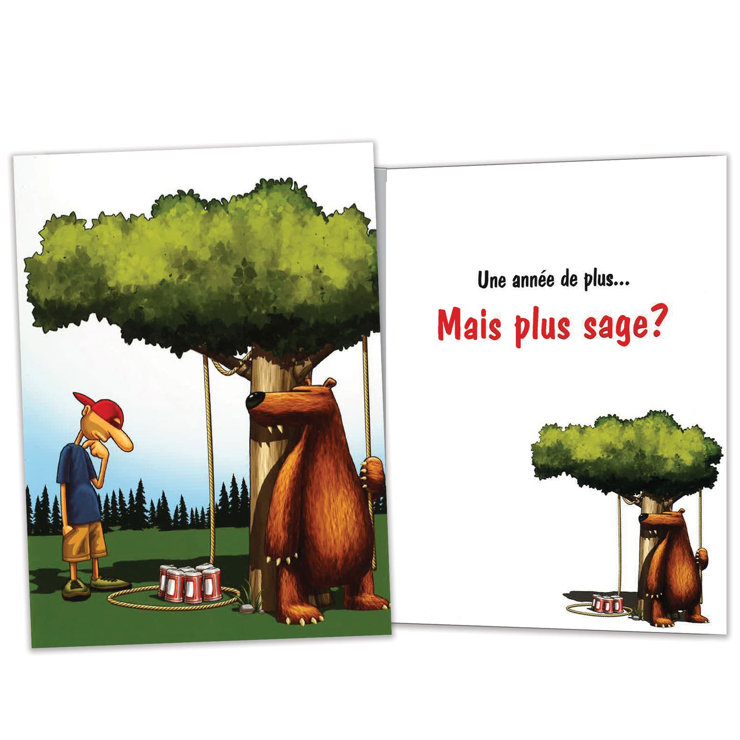 Carte bonne fête Piège à Ours