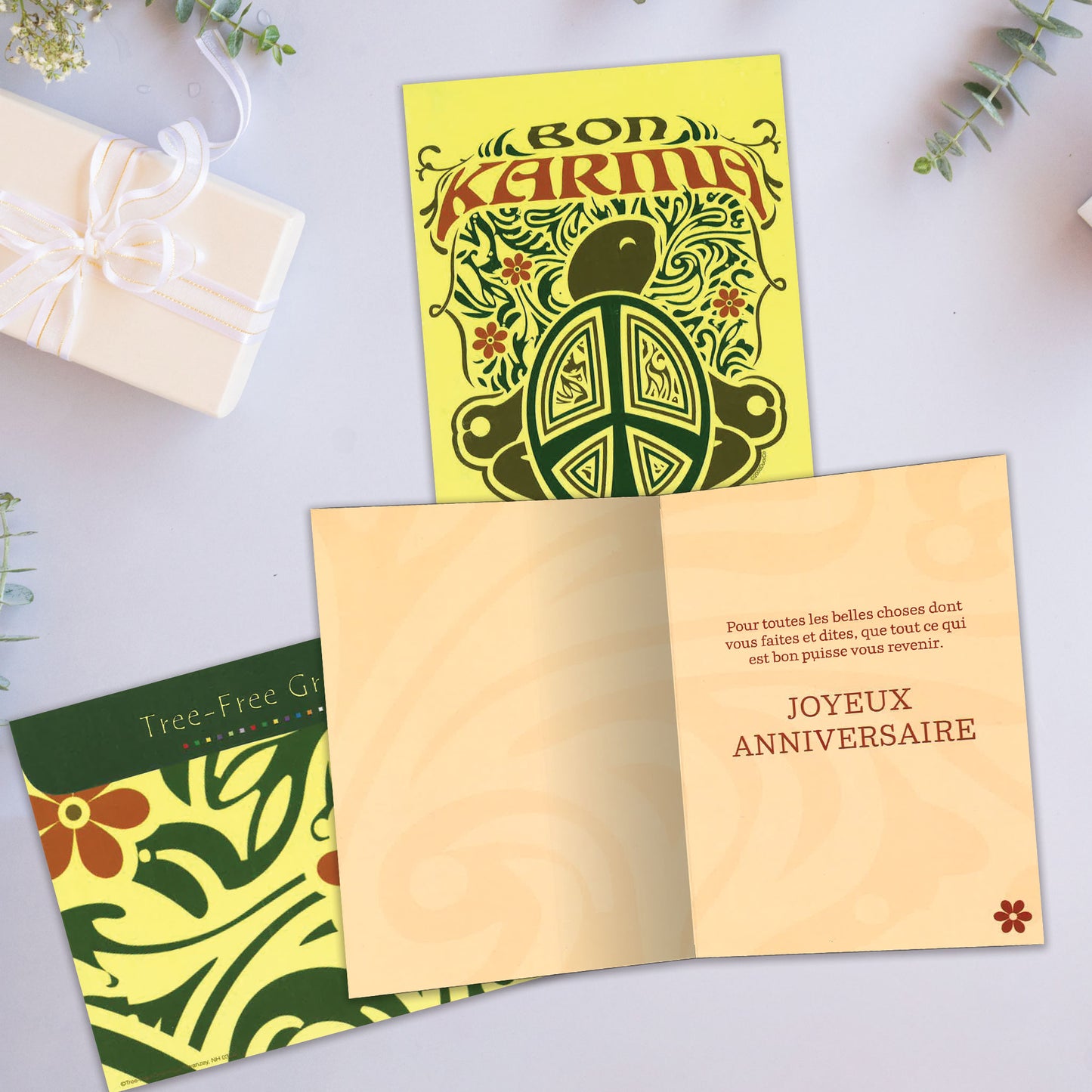 Carte bonne fête Tourtue de Karma
