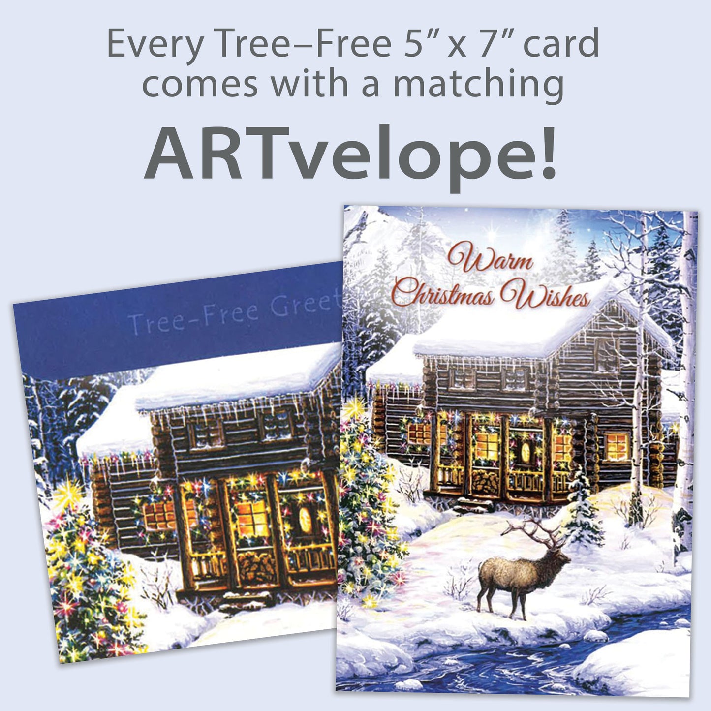 Cozy Christmas Cabin Christmas Card