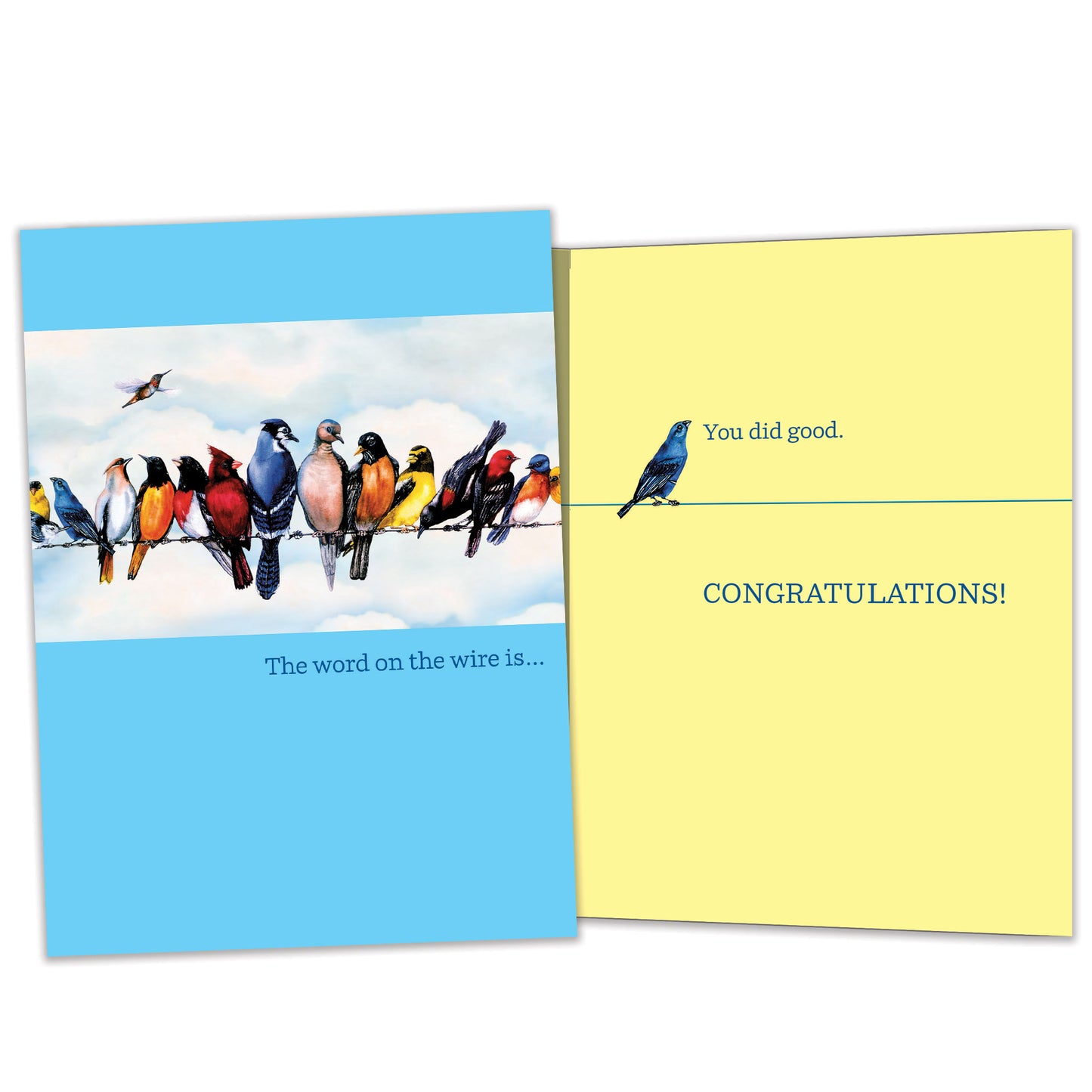 Word on the Wire Congratulations Card