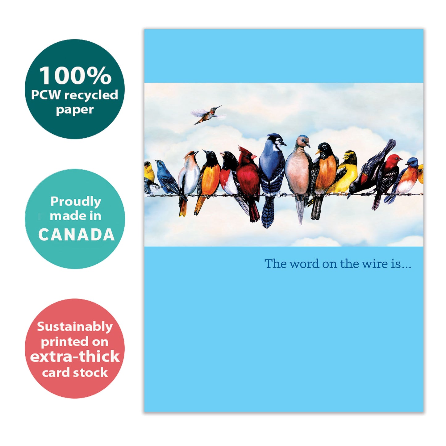 Word on the Wire Congratulations Card