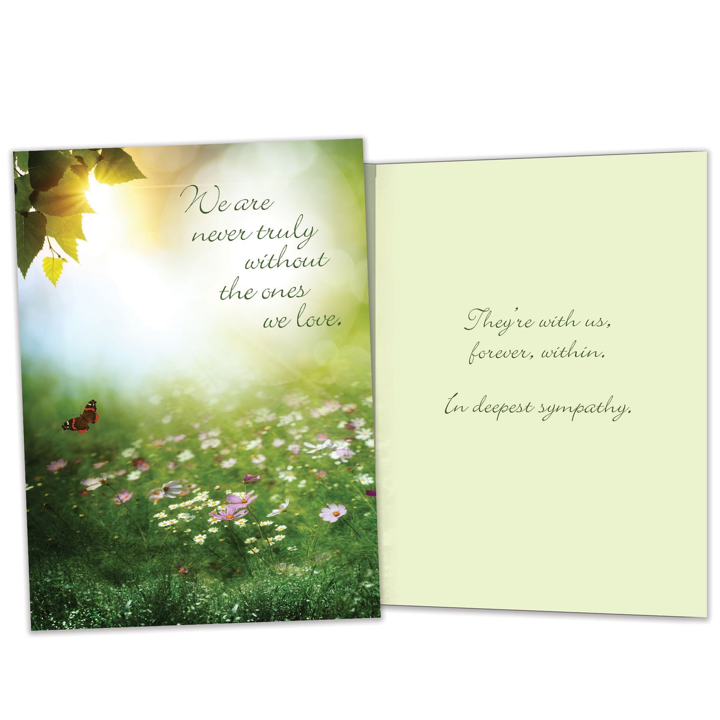Carried Within Sympathy Card