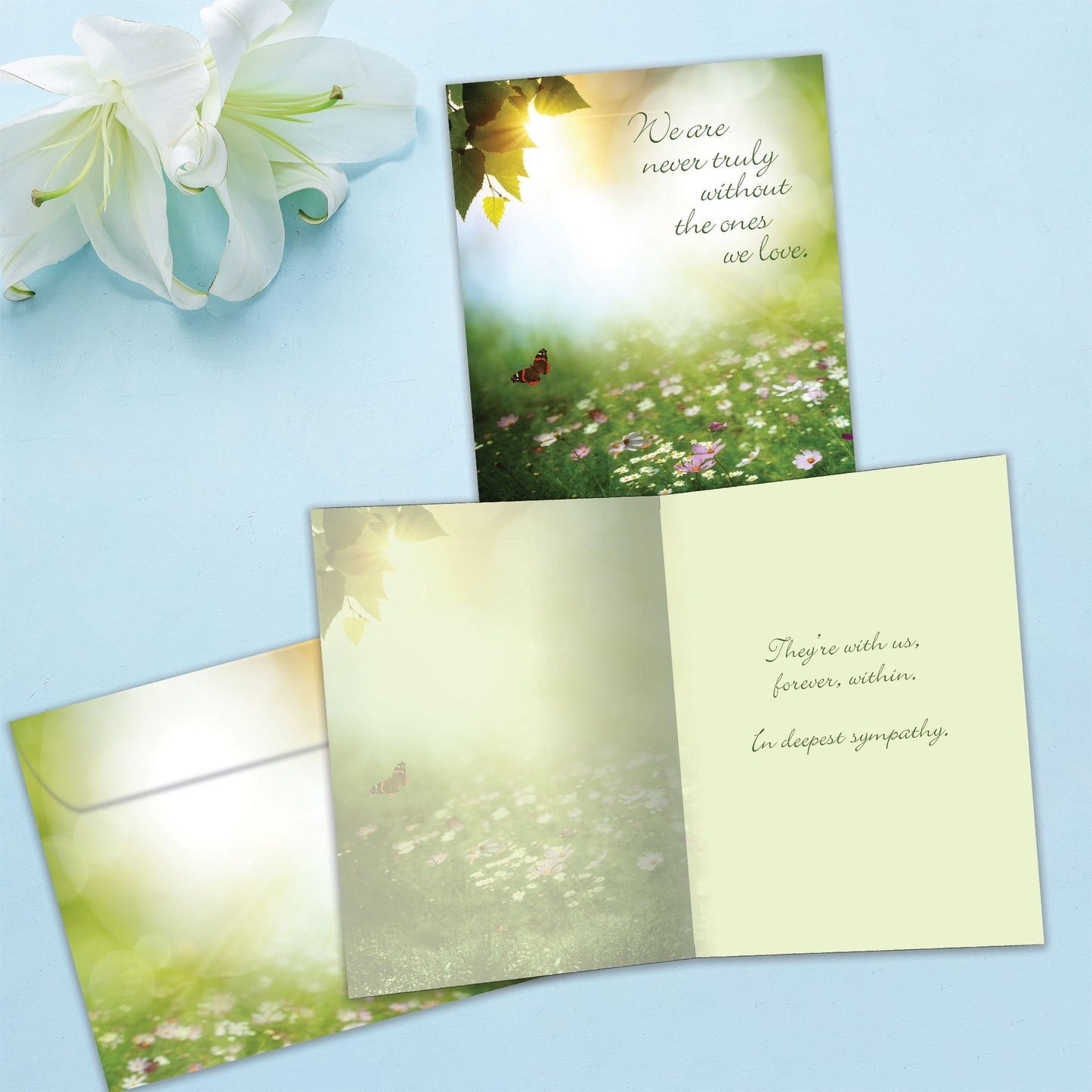 Carried Within Sympathy Card