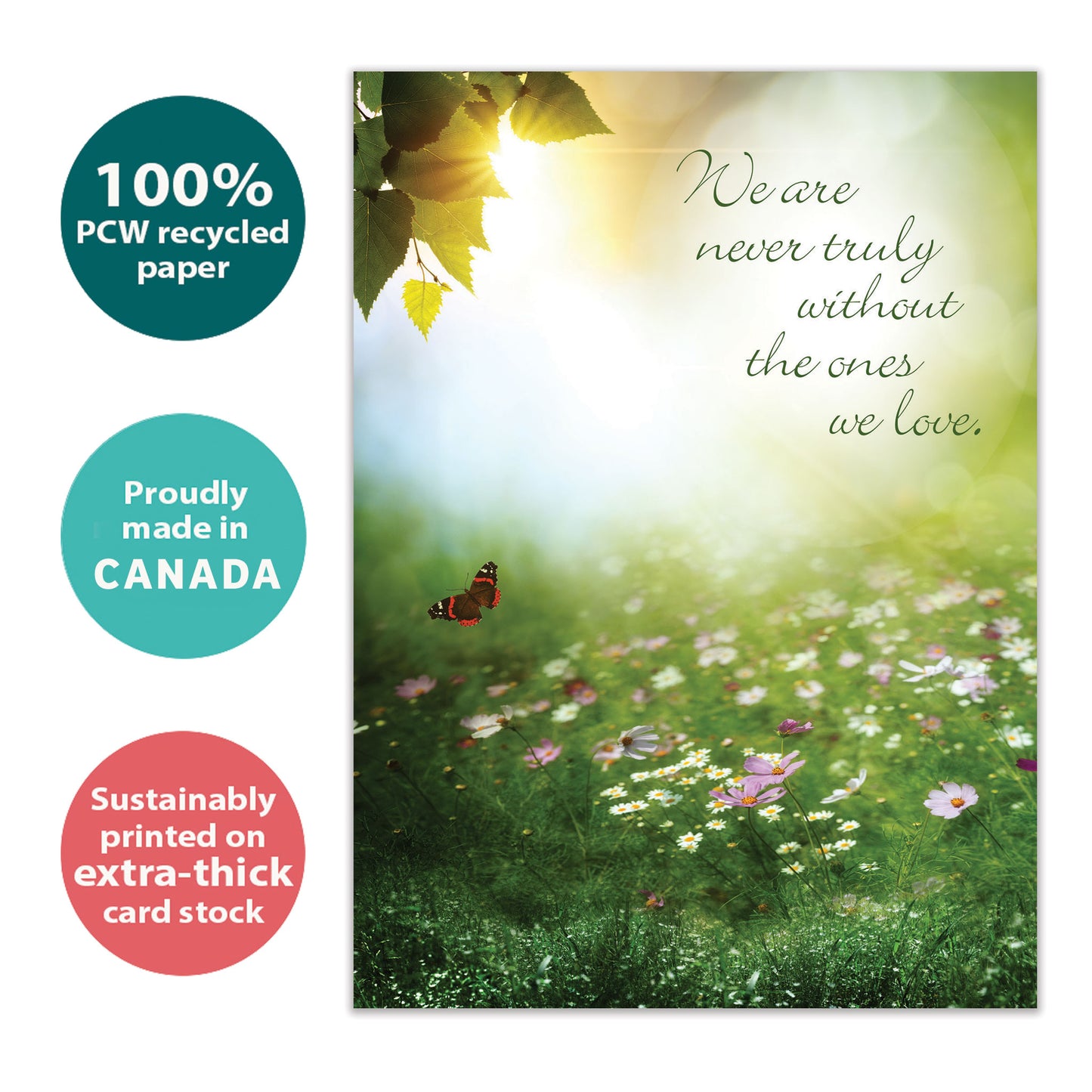 Carried Within Sympathy Card