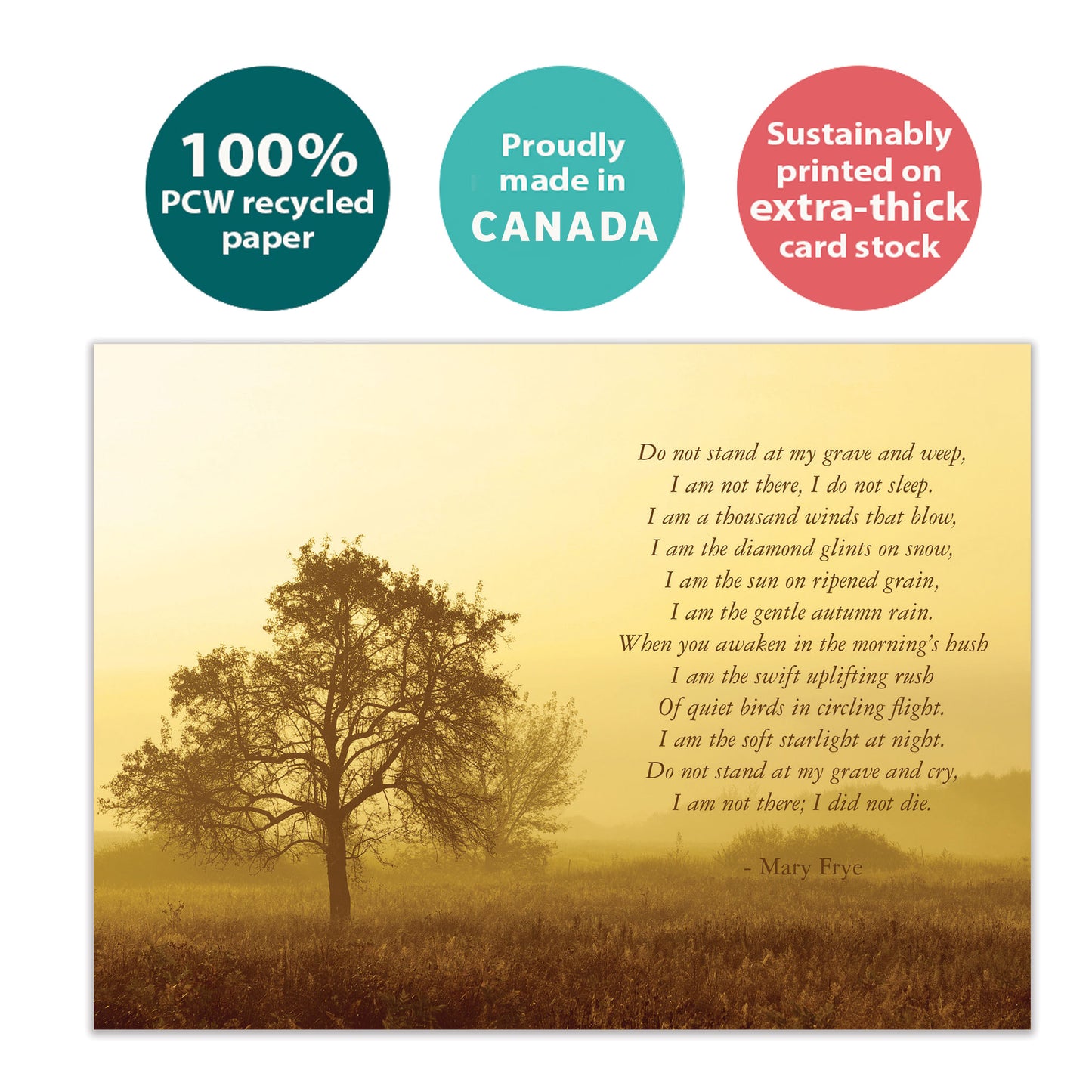 Forever In Our Hearts Sympathy Card