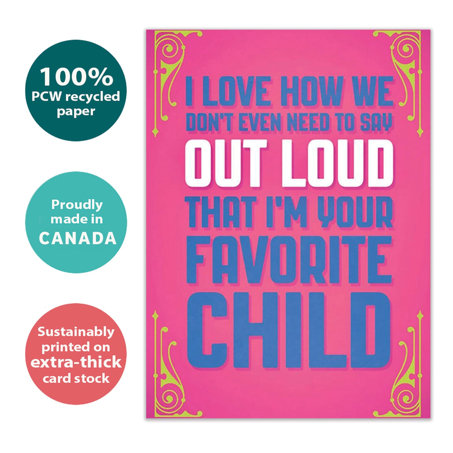 Favorite Child Mother’s Day Card