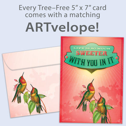 Life Is Sweeter Love Card