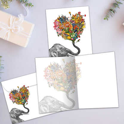 Love Elephant Love Card