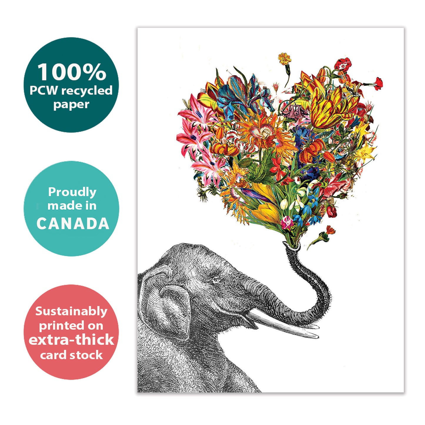 Love Elephant Love Card