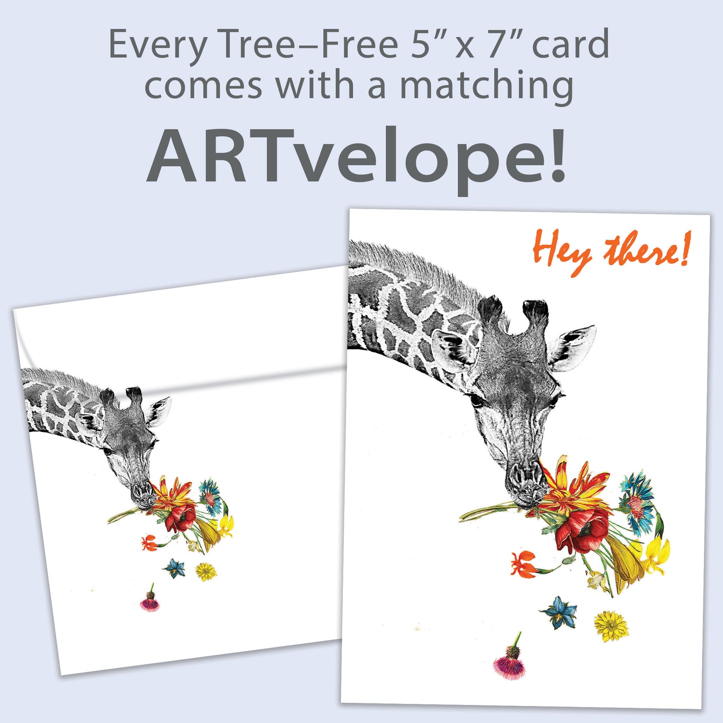 Checking In Giraffe Support Card