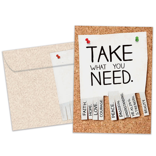 Take What You Need Encouragement Card