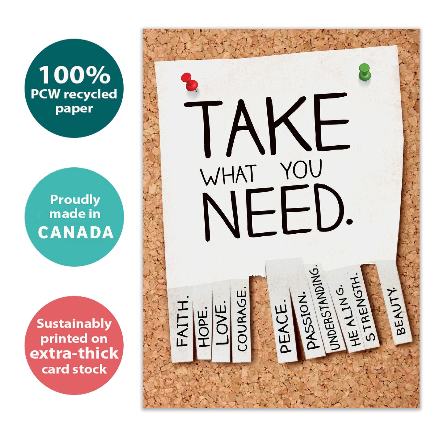 Take What You Need Encouragement Card