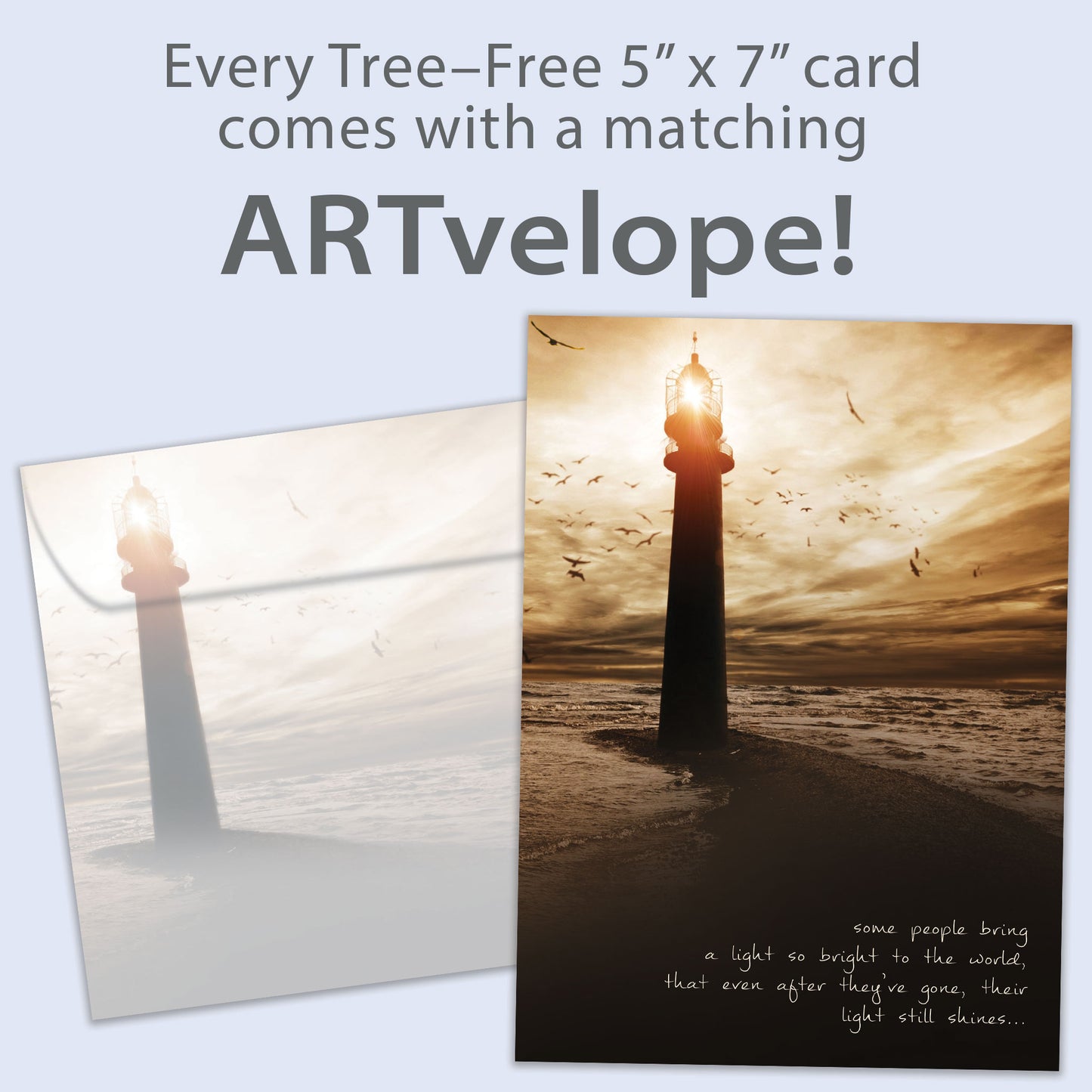 Light So Bright Sympathy Card