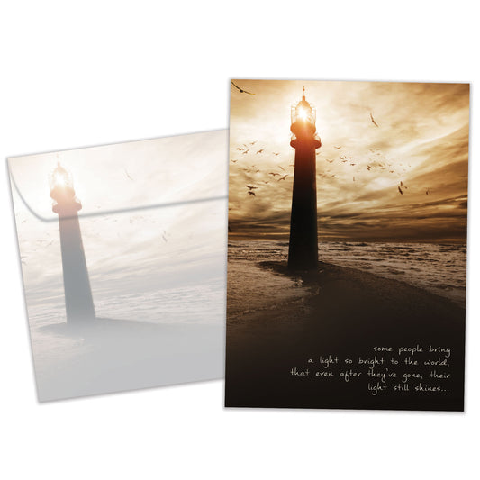 Light So Bright Sympathy Card