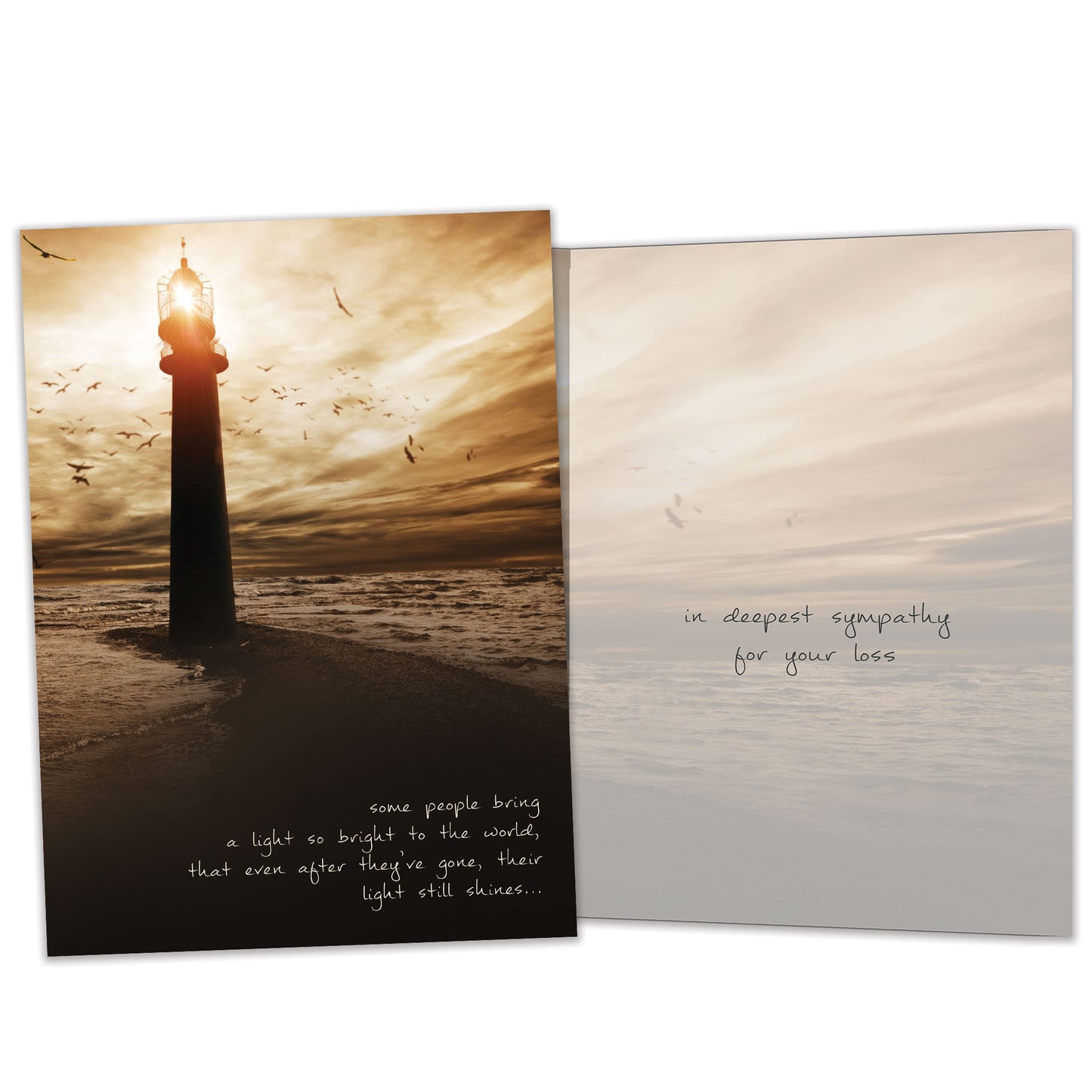 Light So Bright Sympathy Card