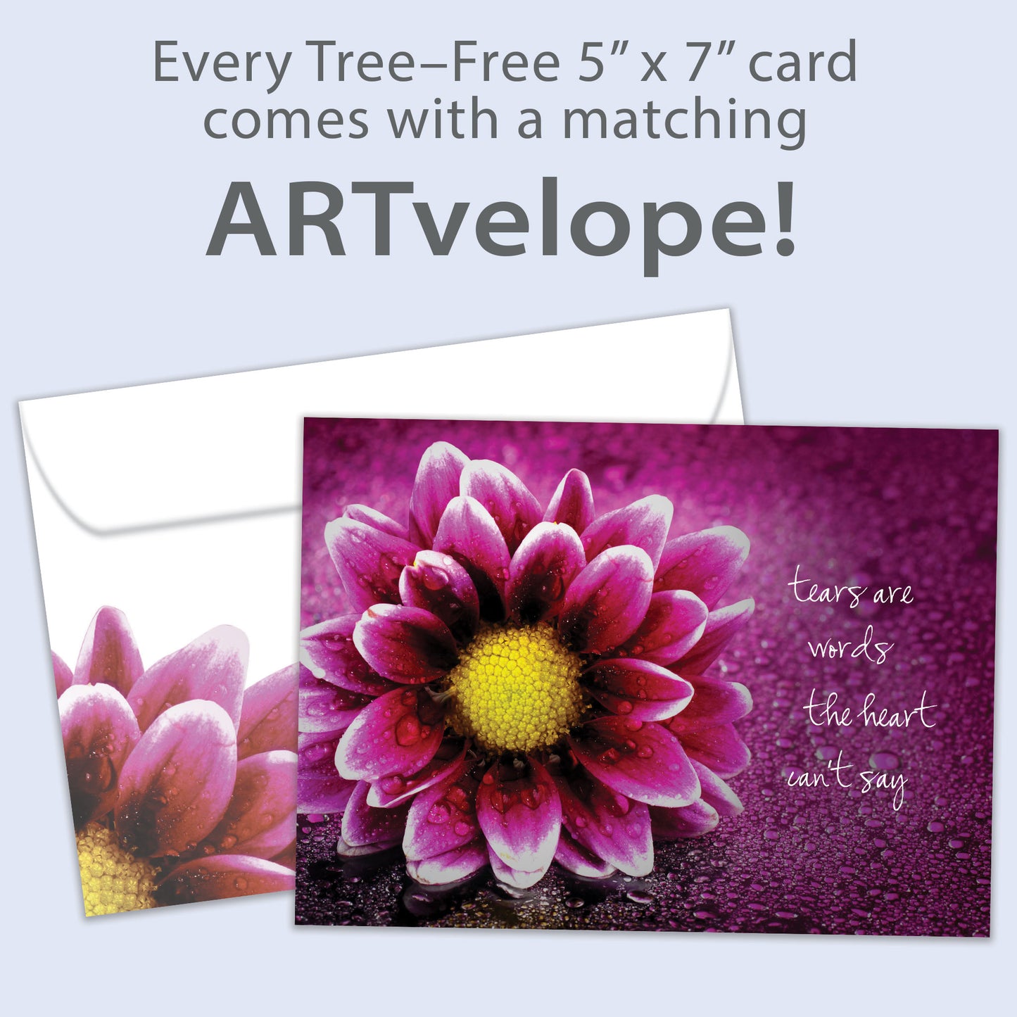 Tears Are Words Sympathy Card