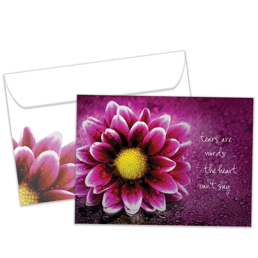 Tears Are Words Sympathy Card