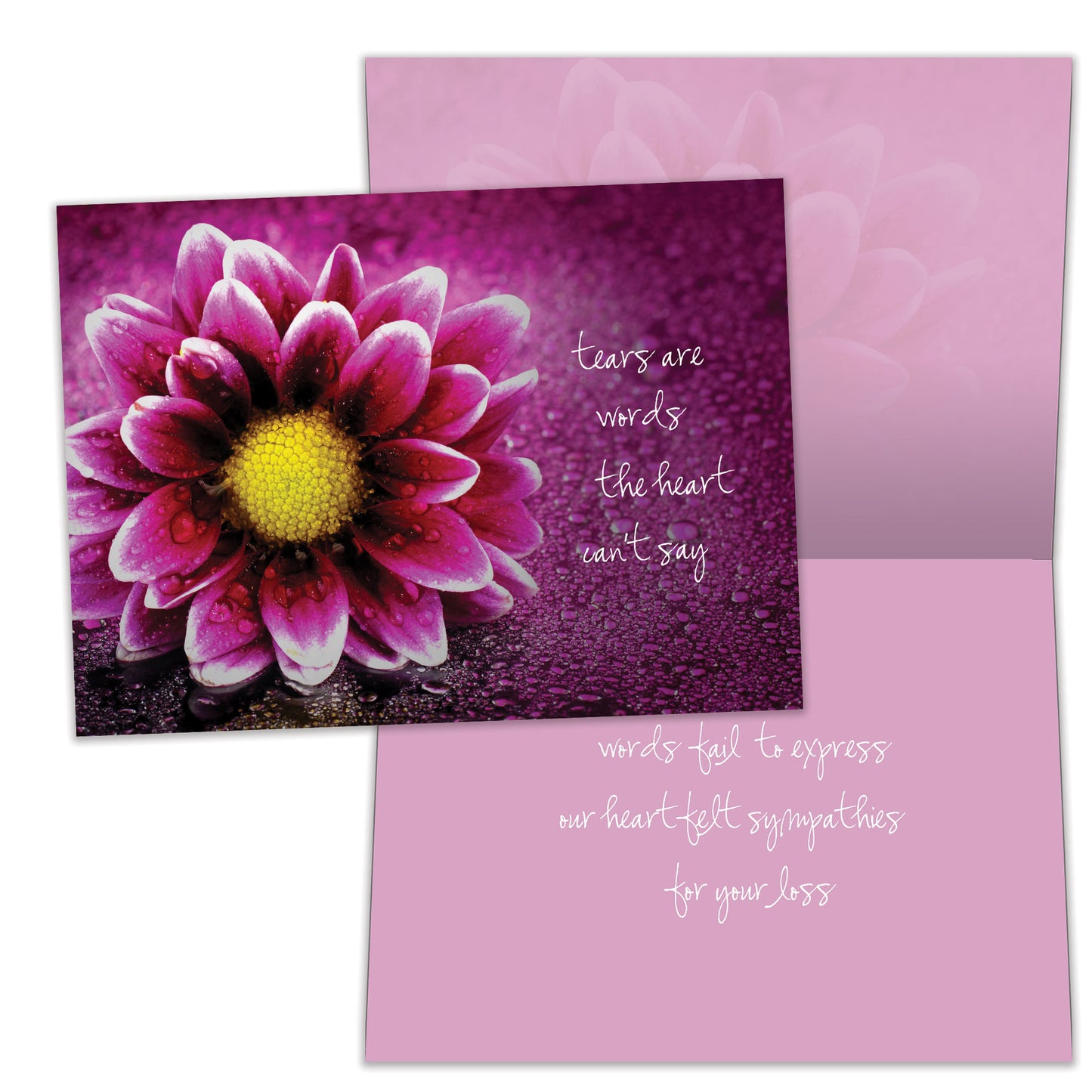 Tears Are Words Sympathy Card
