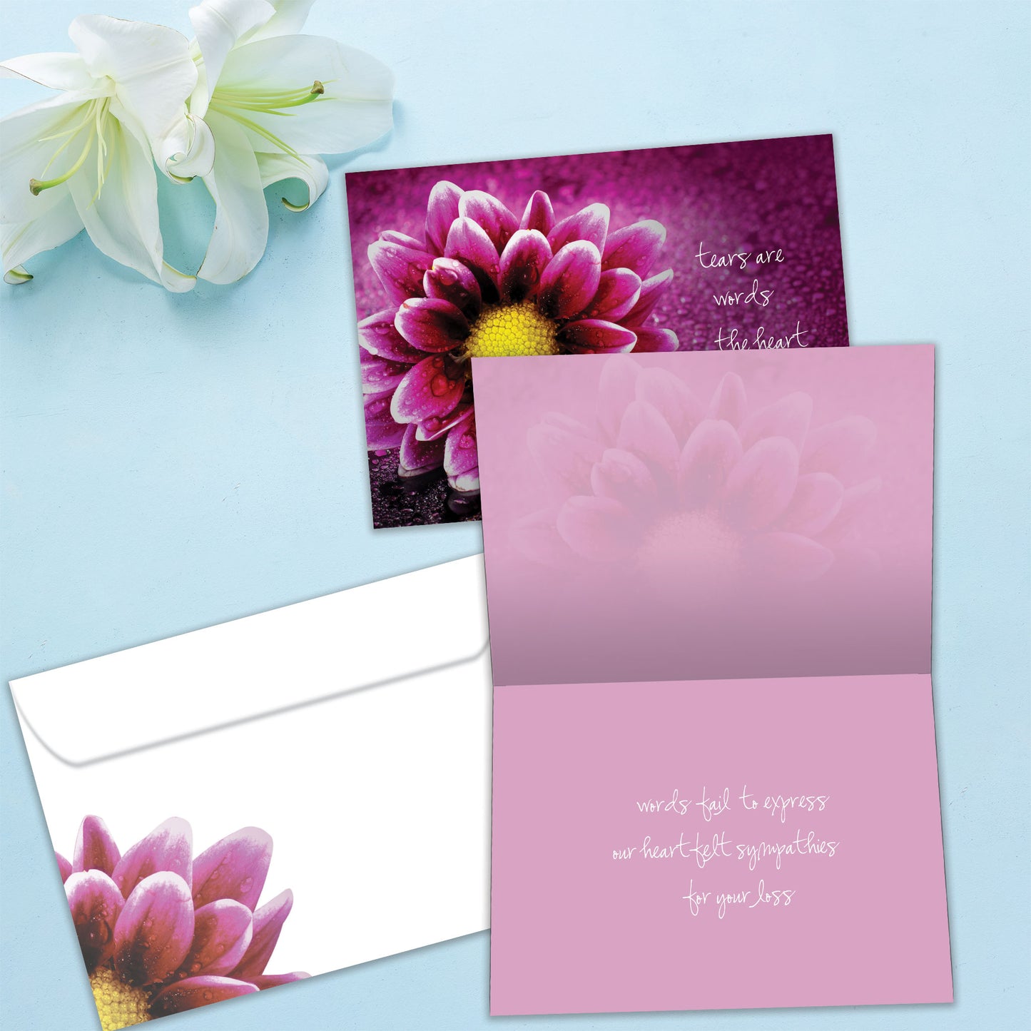 Tears Are Words Sympathy Card