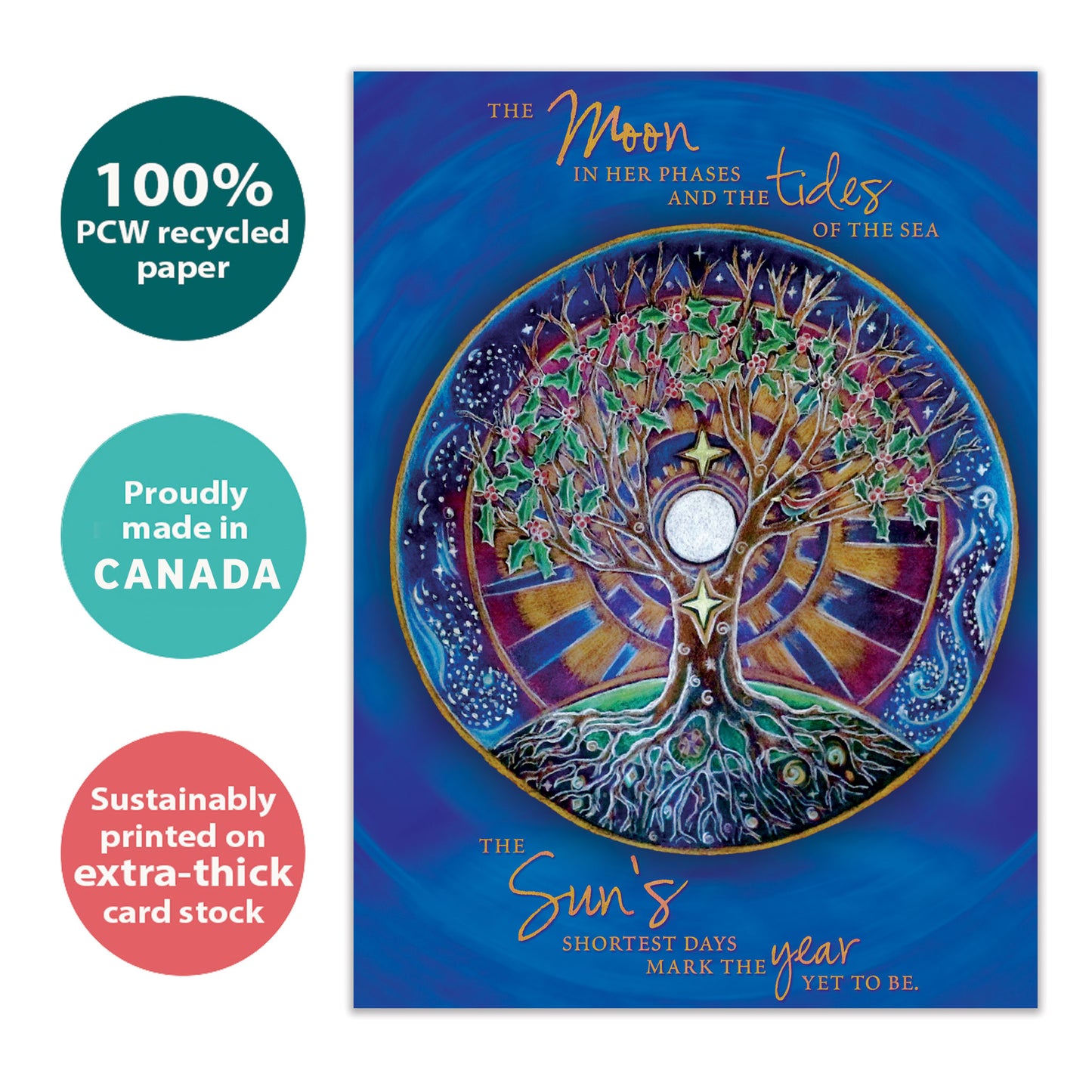 Winter Solstice Mandala Solstice Card