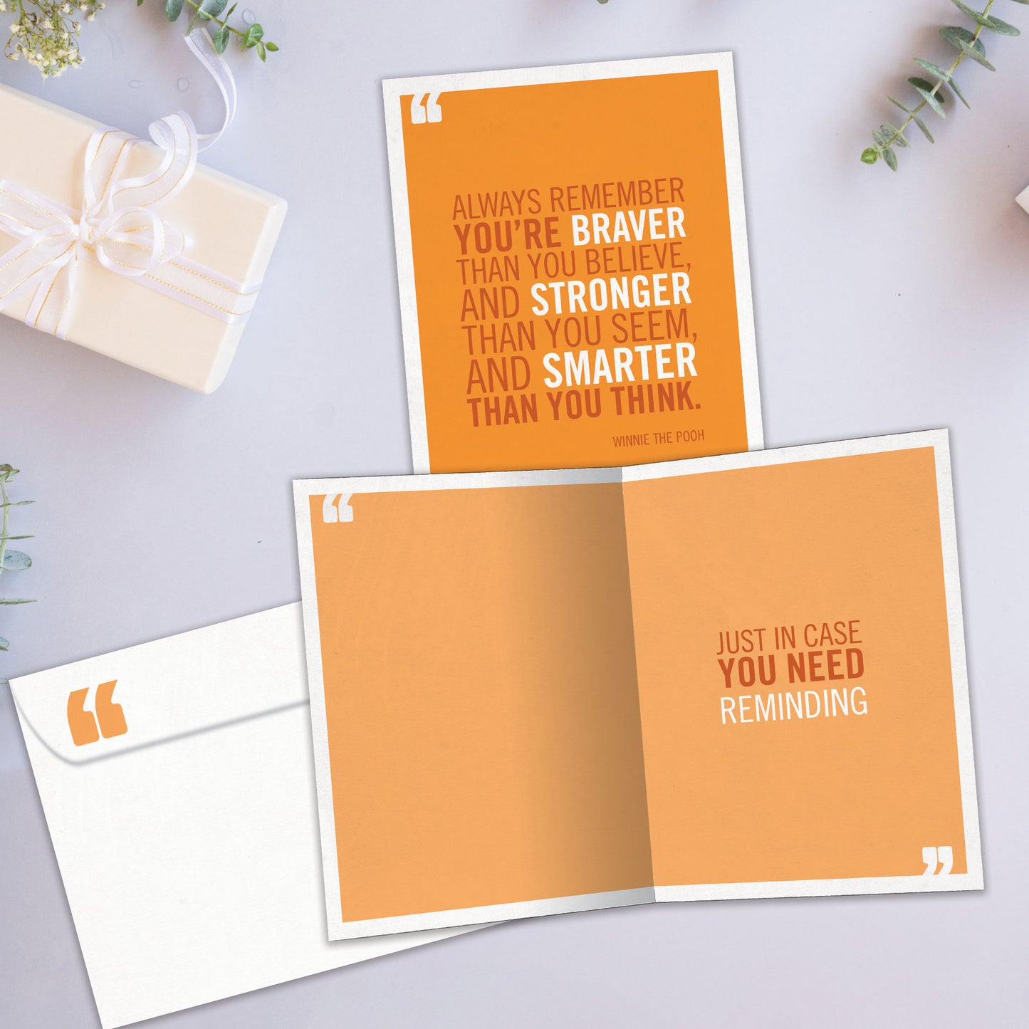 Braver Stronger Smarter Encouragement Card