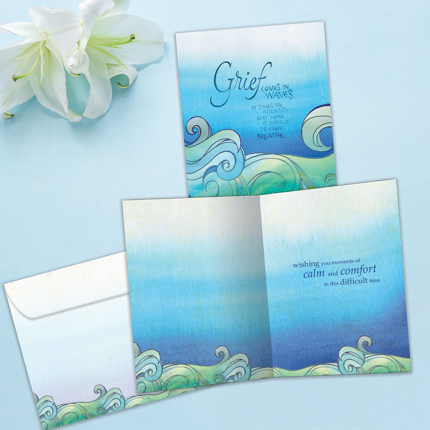 In Waves Sympathy Card