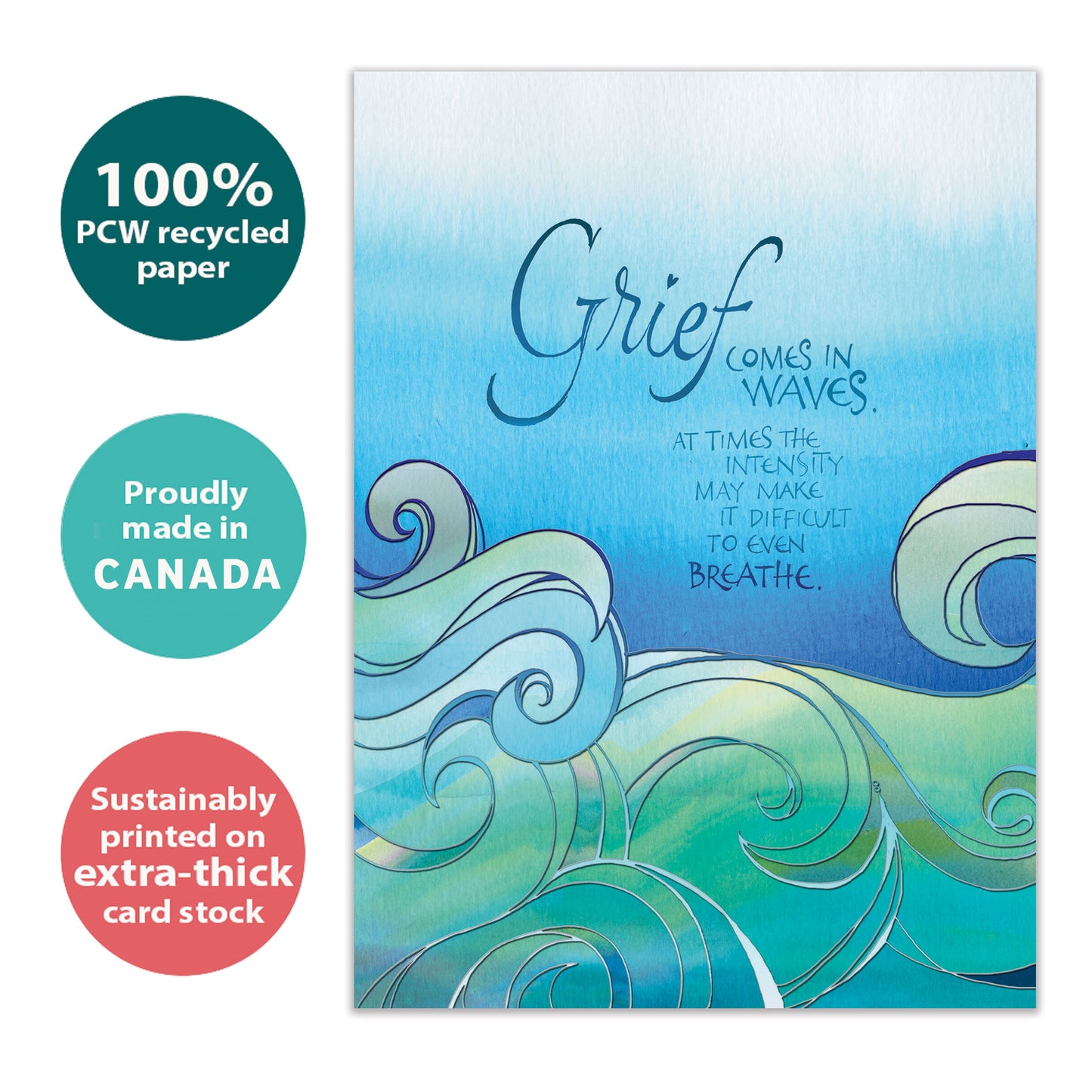 In Waves Sympathy Card