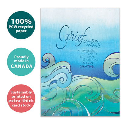 In Waves Sympathy Card