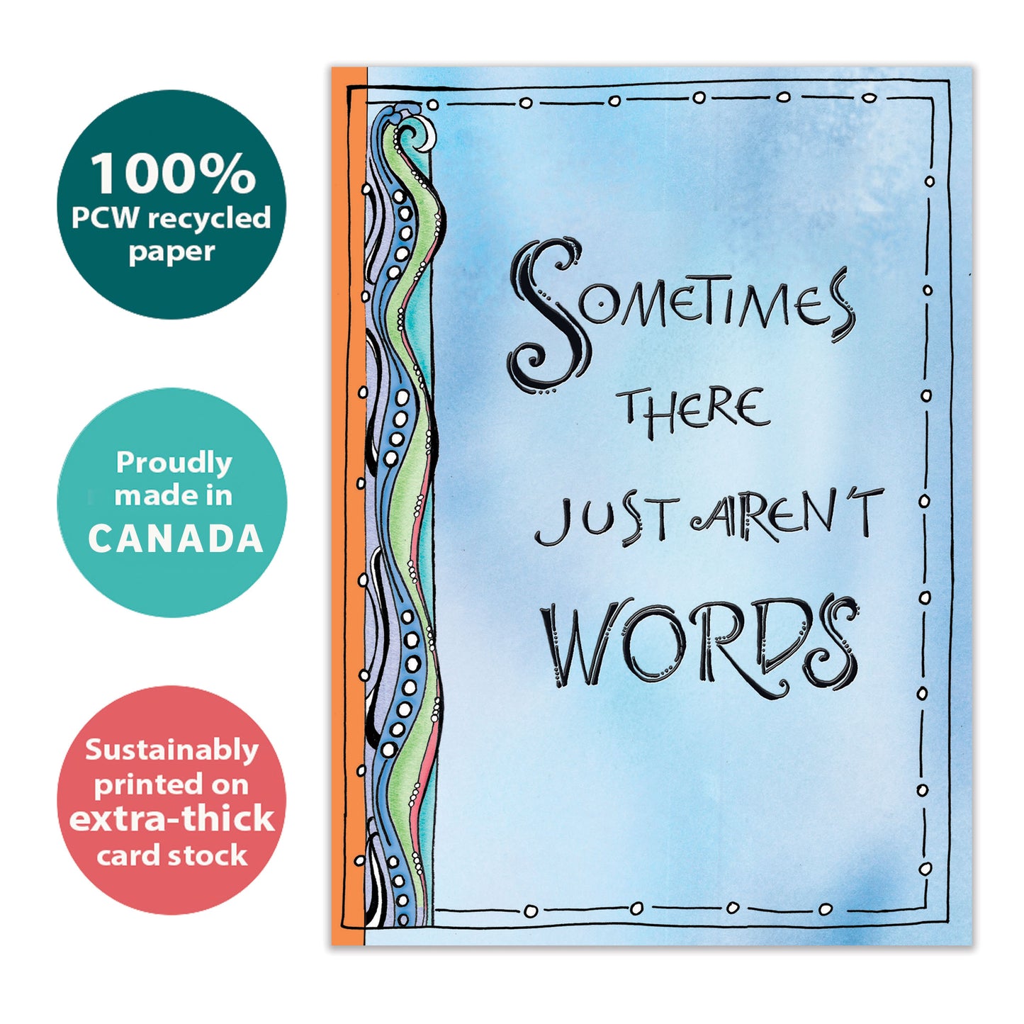 No Words Sympathy Card