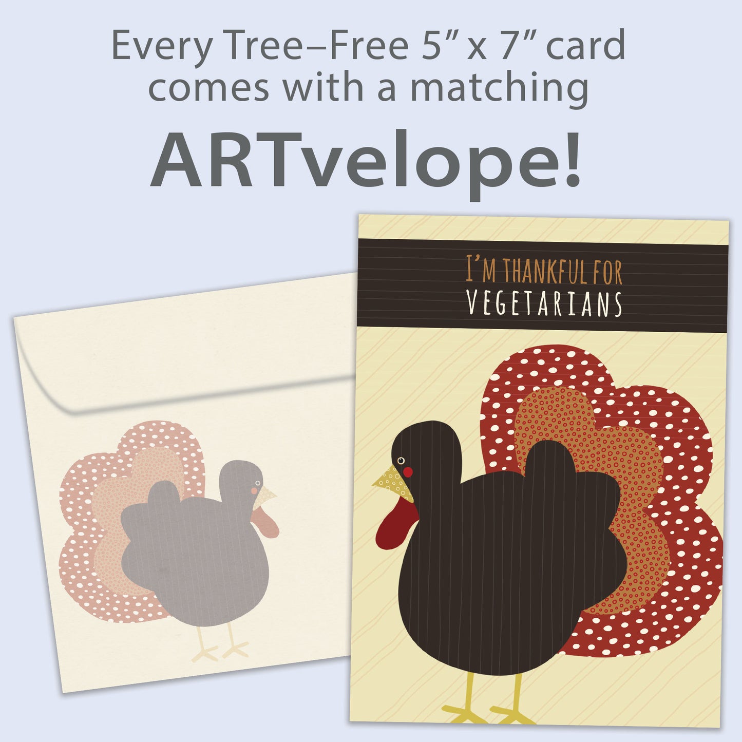 Thankful For Vegetarians Thanksgiving Card
