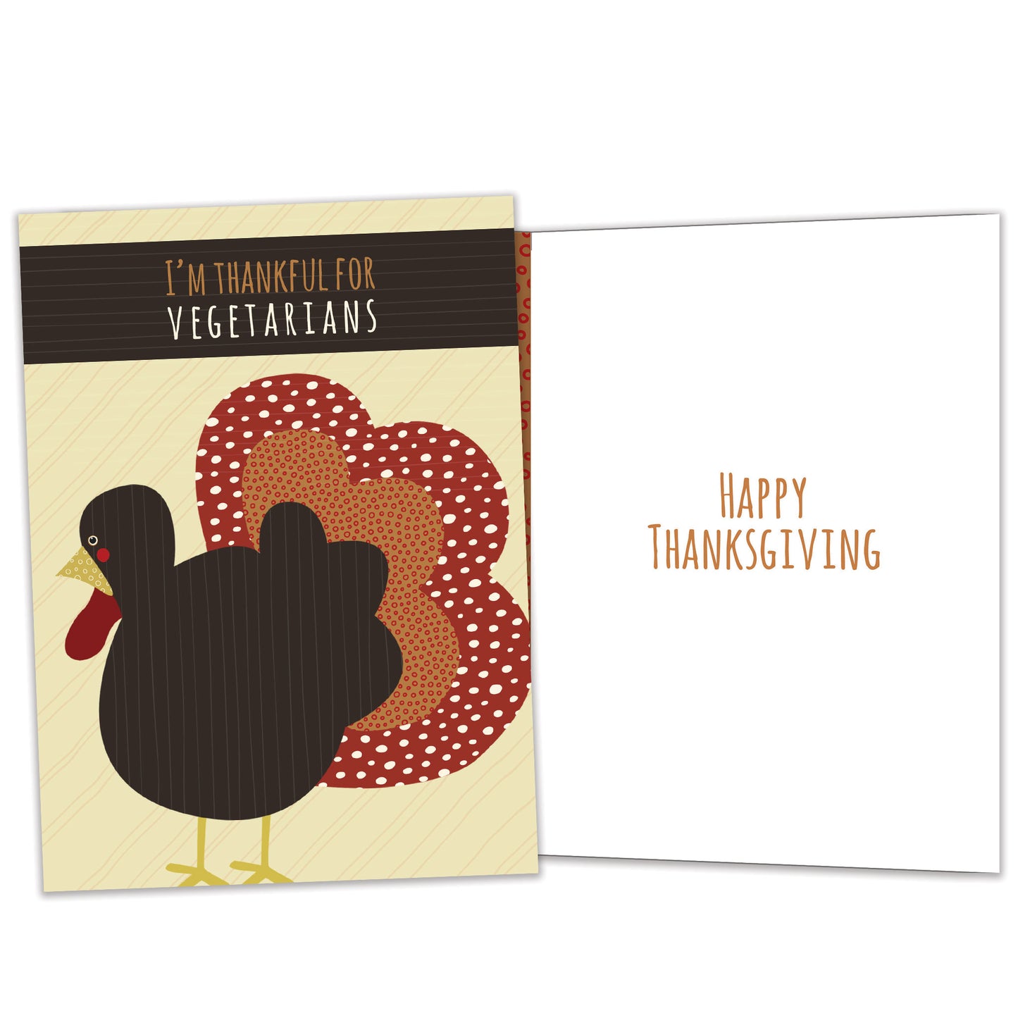 Thankful For Vegetarians Thanksgiving Card