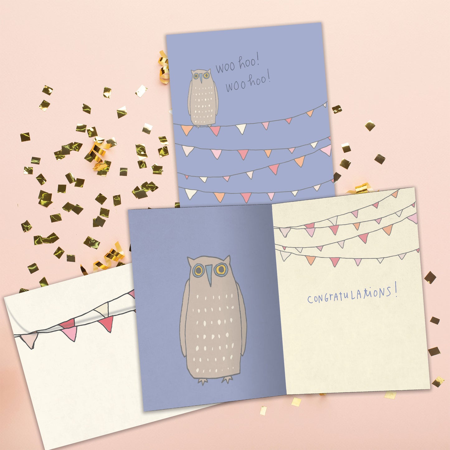 Woo Hoo Owl Congratulations Card