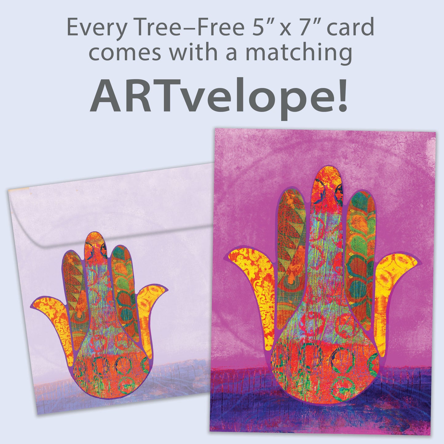 Hamsa Blessings Support Card