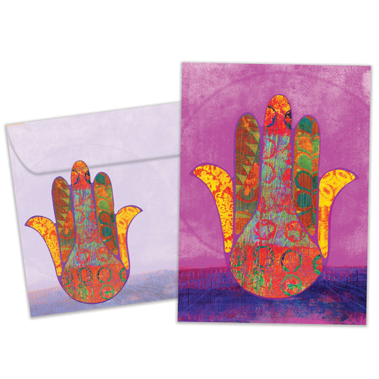 Hamsa Blessings Support Card