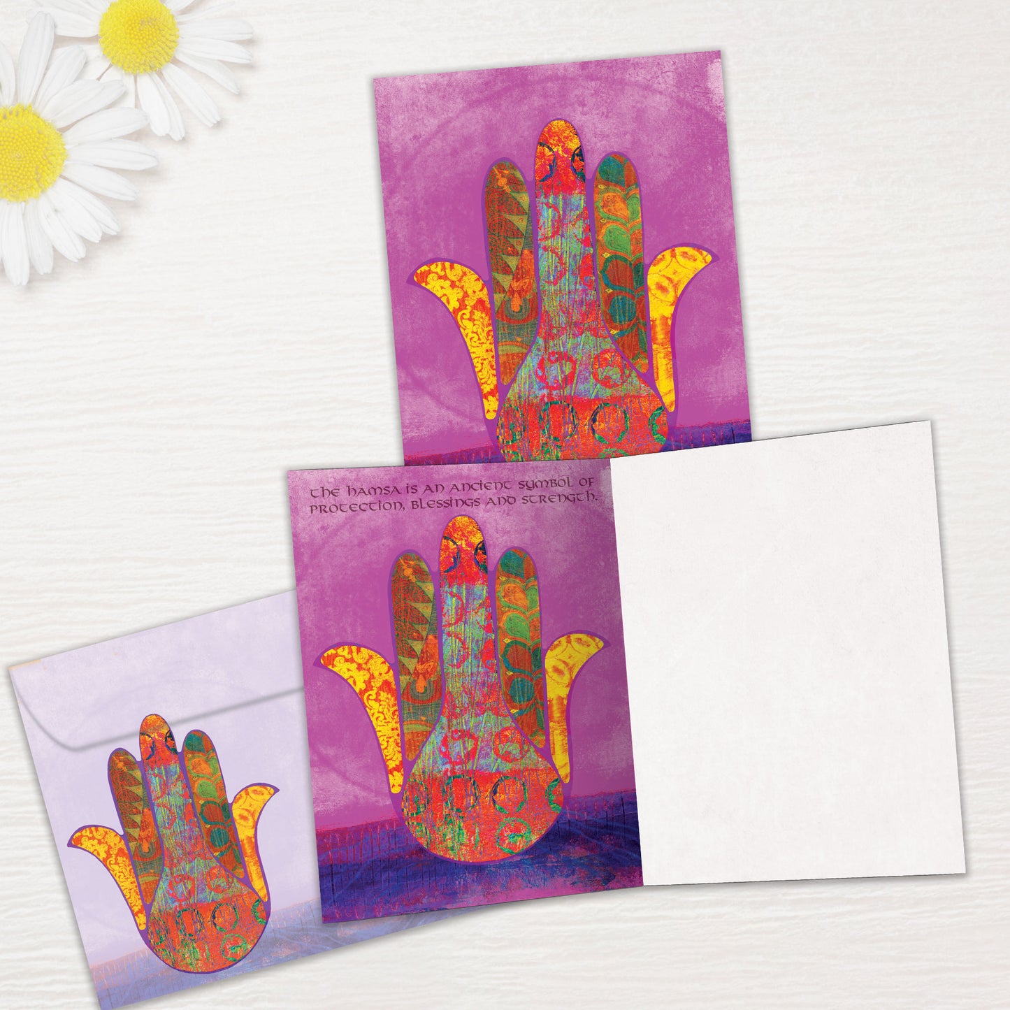 Hamsa Blessings Support Card